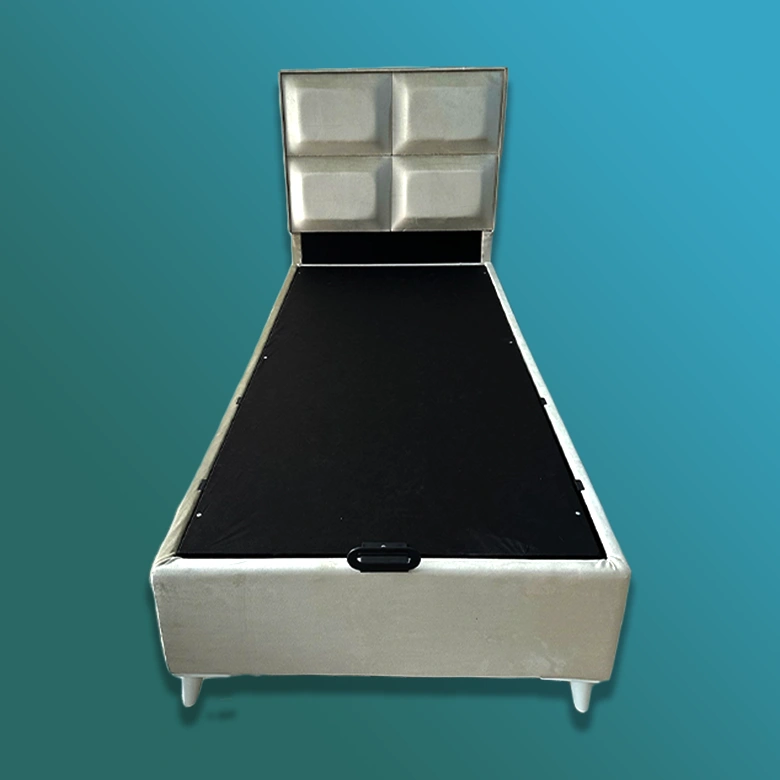 bej tekli baza ve başlık mdf çelik profil - A&K Bedding Ürün Alt Özellik Görselleri